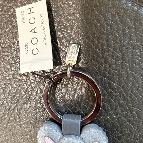 Coach leather textured koala bear key fob - Picture 4 of 8